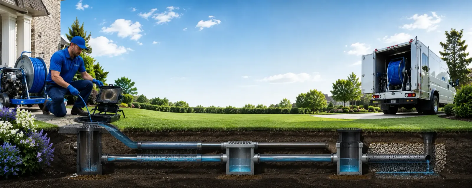 Outdoor drain cleaning information for Burdett, NY